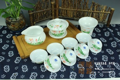 批發(fā)采購茶碗、茶壺、茶具套裝-廠家直銷 高白薄胎茶具 高檔禮盒茶具套裝 商務禮品.